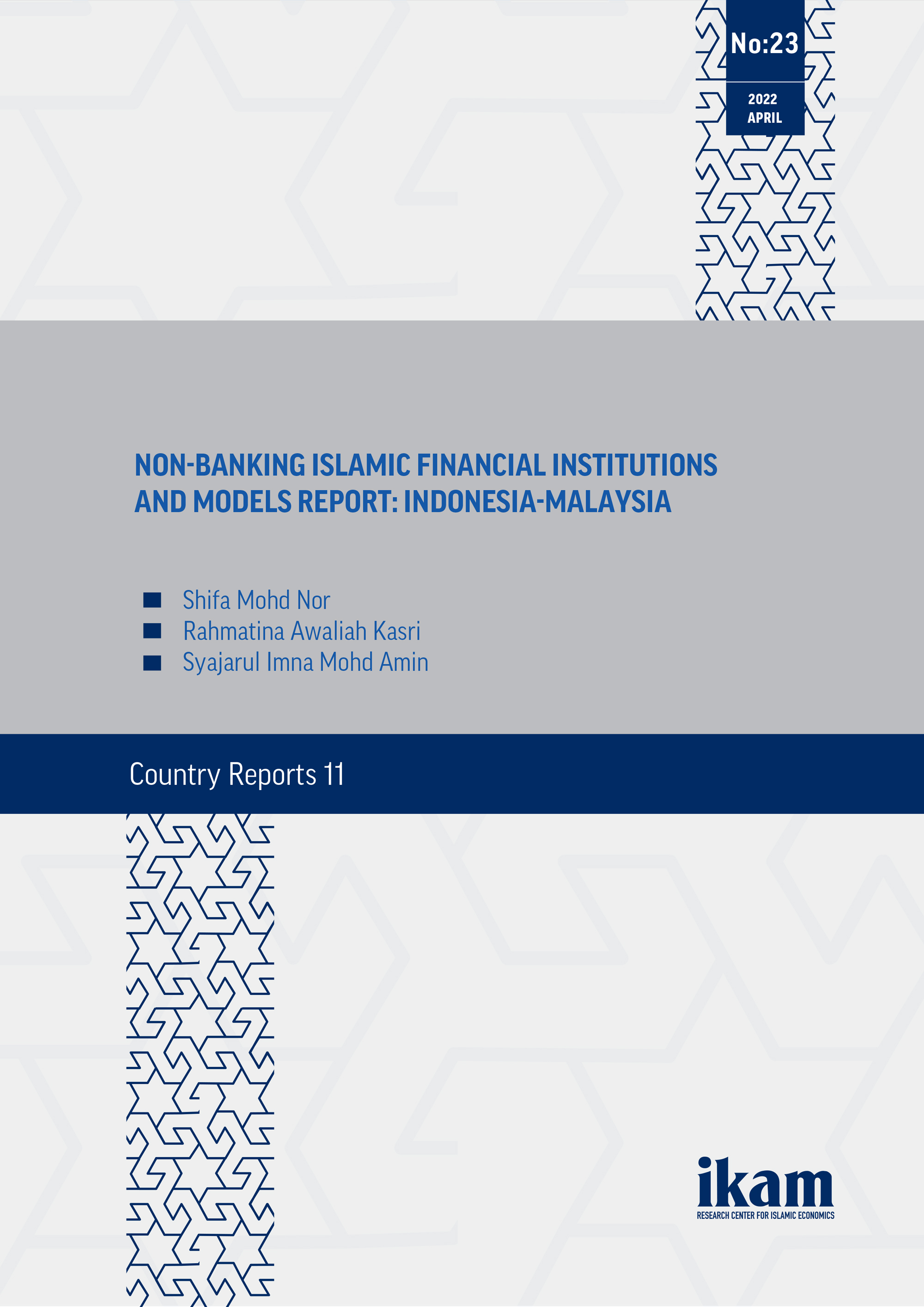 Non-Banking Islamic Financial Institutions and Models Report: Indonesia-Malaysia kapağı